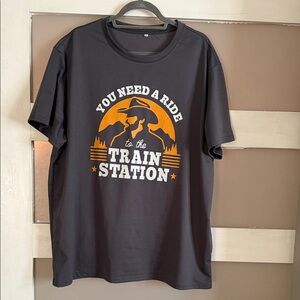 Yellowstone themed short sleeve shirt.